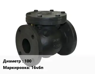 Клапан чугунный 100 16ч6п Ру16 обратный